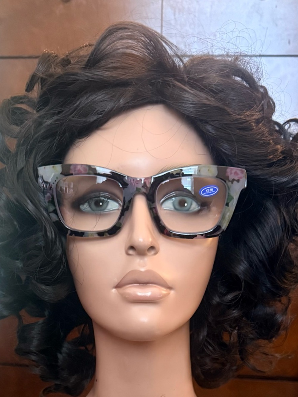 Brand new pair Black Floral Blue Light 2.50 power reading glasses.